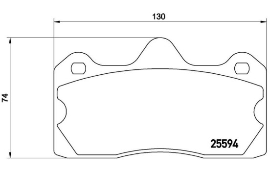 Brake Pad Set, disc brake P 47 002 Brembo, Image 3