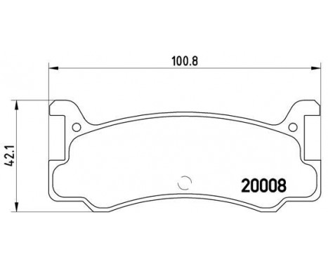 Brake Pad Set, disc brake P 49 005 Brembo, Image 2