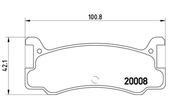Brake Pad Set, disc brake P 49 005 Brembo, Image 2