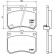 Brake Pad Set, disc brake P 49 011 Brembo, Thumbnail 2