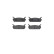 Brake Pad Set, disc brake P 49 015 Brembo, Thumbnail 3