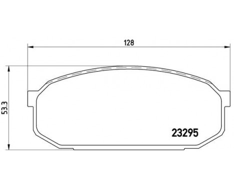 Brake Pad Set, disc brake P 49 022 Brembo, Image 2