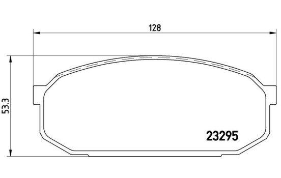 Brake Pad Set, disc brake P 49 022 Brembo, Image 2