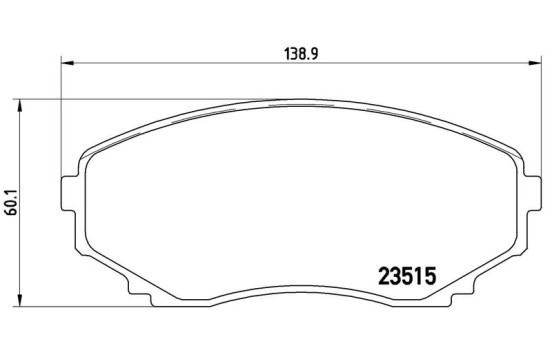 Brake Pad Set, disc brake P 49 028 Brembo, Image 3