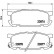 Brake Pad Set, disc brake P 49 030 Brembo, Thumbnail 2