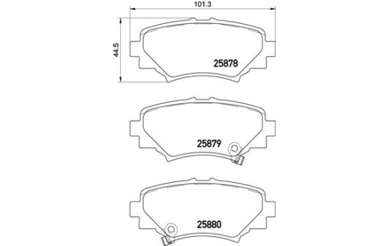 Brake Pad Set, disc brake P 49 049 Brembo, Image 2