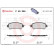 Brake Pad Set, disc brake P 49 055 Brembo, Thumbnail 3