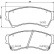 Brake Pad Set, disc brake P 49 060 Brembo, Thumbnail 2