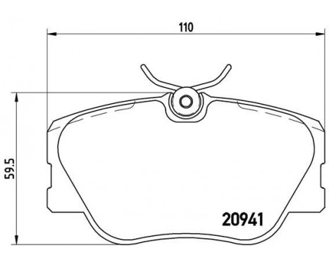 Brake Pad Set, disc brake P 50 008 Brembo, Image 2