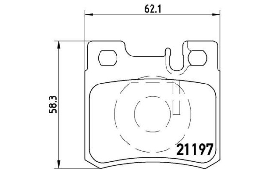 Brake Pad Set, disc brake P 50 009 Brembo, Image 2