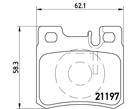 Brake Pad Set, disc brake P 50 009 Brembo, Image 3