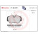 Brake Pad Set, disc brake P 50 011 Brembo, Thumbnail 3