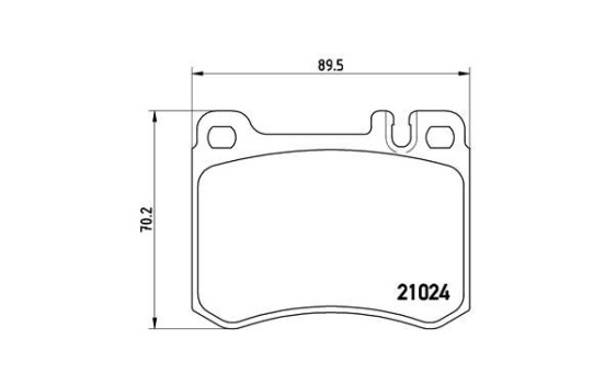 Brake Pad Set, disc brake P 50 014 Brembo, Image 2