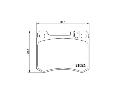 Brake Pad Set, disc brake P 50 014 Brembo, Image 3