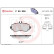 Brake Pad Set, disc brake P 50 036 Brembo, Thumbnail 3