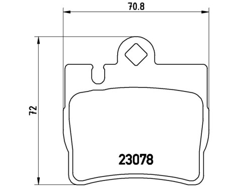Brake Pad Set, disc brake P 50 042 Brembo, Image 3