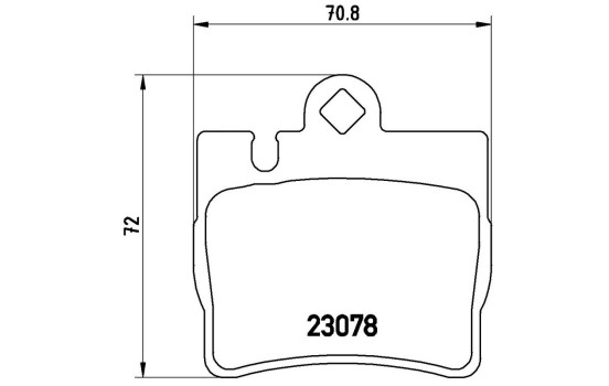 Brake Pad Set, disc brake P 50 042 Brembo, Image 3