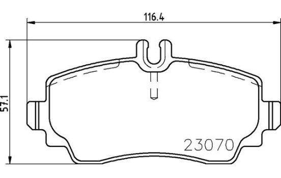 Brake Pad Set, disc brake P 50 047 Brembo, Image 2