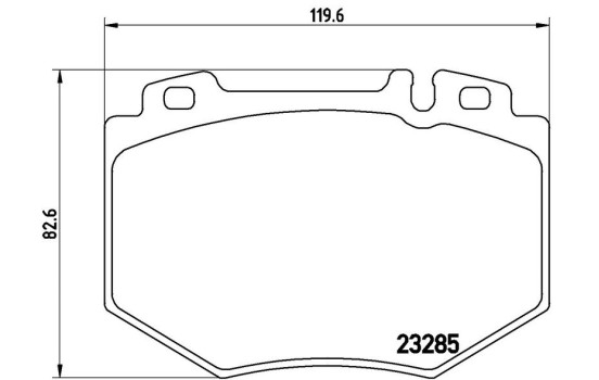Brake Pad Set, disc brake P 50 048 Brembo, Image 3