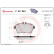 Brake Pad Set, disc brake P 50 054 Brembo, Thumbnail 3