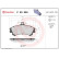 Brake Pad Set, disc brake P 50 055 Brembo, Thumbnail 3