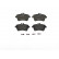 Brake Pad Set, disc brake P 50 056 Brembo