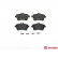 Brake Pad Set, disc brake P 50 056 Brembo, Thumbnail 2