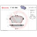 Brake Pad Set, disc brake P 50 056 Brembo, Thumbnail 3