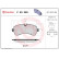 Brake Pad Set, disc brake P 50 059 Brembo, Thumbnail 3