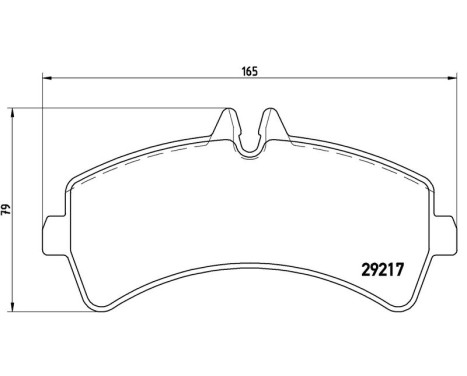 Brake Pad Set, disc brake P 50 060 Brembo, Image 3
