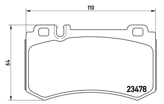 Brake Pad Set, disc brake P 50 061 Brembo, Image 2