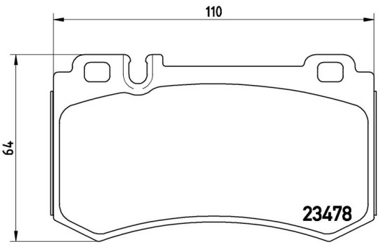 Brake Pad Set, disc brake P 50 061 Brembo, Image 3
