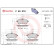 Brake pad set, disc brake P 50 070 Brembo, Thumbnail 2