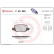Brake Pad Set, disc brake P 50 090 Brembo, Thumbnail 3