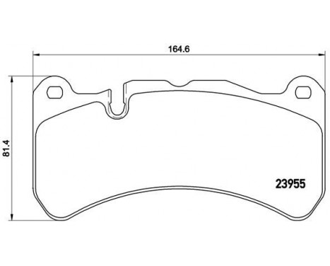 Brake Pad Set, disc brake P 50 092 Brembo, Image 2