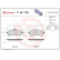 Brake Pad Set, disc brake P 50 125 Brembo, Thumbnail 3