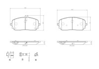 Brake pad set, disc brake P 50 152 Brembo