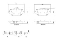 Brake pad set, disc brake P 50 162 Brembo
