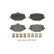 Brake pad set, disc brake P 50 168 Brembo