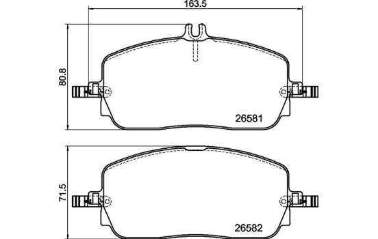Brake pad set, disc brake P 50 174 Brembo, Image 4