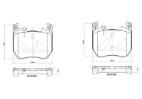 Brake pad set, disc brake P 50 179 Brembo