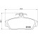 Brake Pad Set, disc brake P 52 015 Brembo, Thumbnail 2