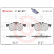 Brake Pad Set, disc brake P 52 017 Brembo, Thumbnail 3