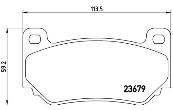 Brake Pad Set, disc brake P 52 018 Brembo, Image 2