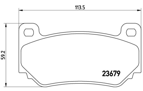 Brake Pad Set, disc brake P 52 018 Brembo, Image 3