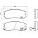 Brake Pad Set, disc brake P 54 014 Brembo, Thumbnail 2