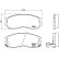 Brake Pad Set, disc brake P 54 014 Brembo, Thumbnail 3