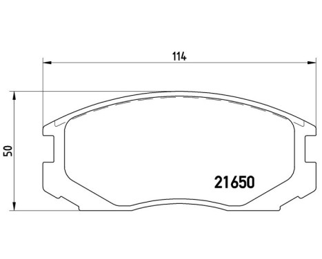 Brake Pad Set, disc brake P 54 015 Brembo, Image 3