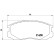 Brake Pad Set, disc brake P 54 015 Brembo, Thumbnail 3