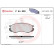 Brake Pad Set, disc brake P 54 020 Brembo, Thumbnail 3